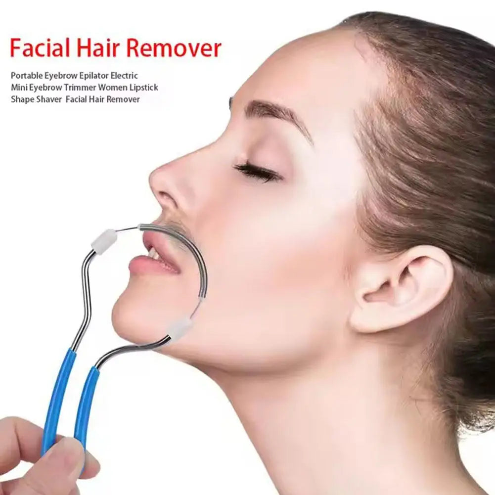 Facial Hair Remover for Women - Spring Epilator for Face, Lip & Chin